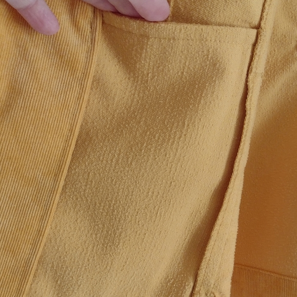 Christopher & banks petite medium m/p sunflower yellow zip corduroy jack… - Picture 8 of 11